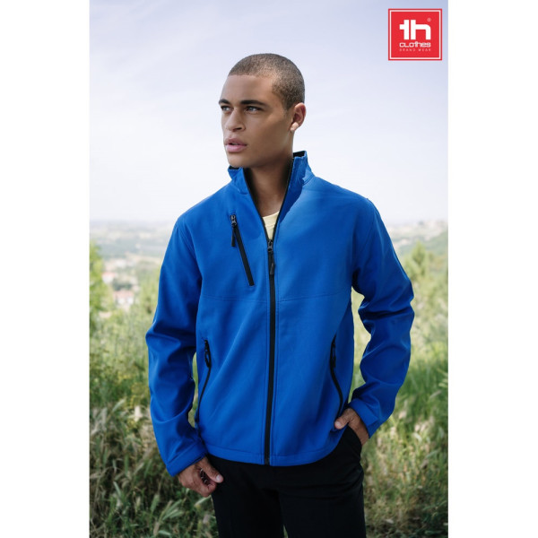 THC EANES. Softshell-Jacke (Unisex) aus Polyester und Elastan
