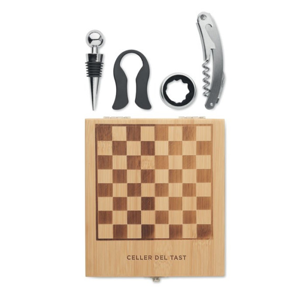CHESSET - Weinset mit Schachspiel