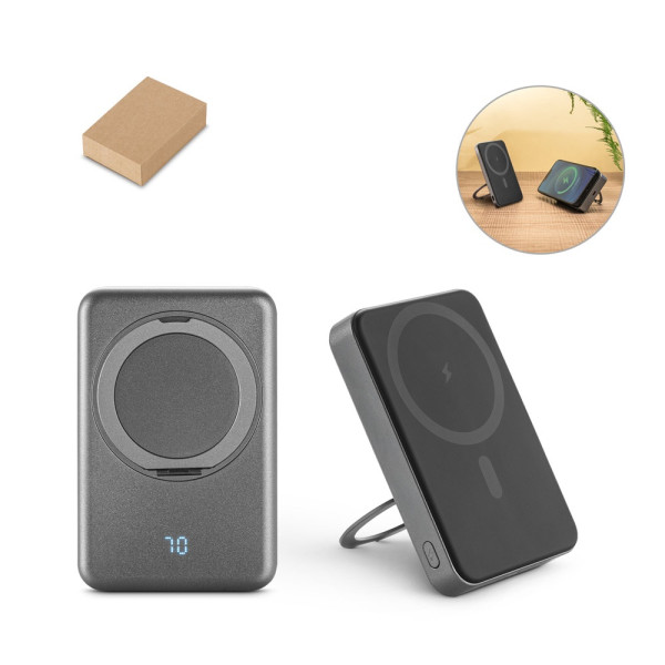 WARSHEL 10. Magnetische Powerbank mit 10'000 mAh und superschnellem kabellosem Ladegerät (15 W) aus 